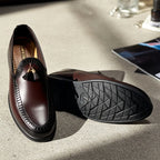 Pure Hand Made Medicated Leather Loafer With Comfortable Rubber Sole | Non Slip Italian Loafer